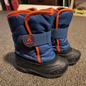 Kamik Kids' Blue and Black Snow Boots